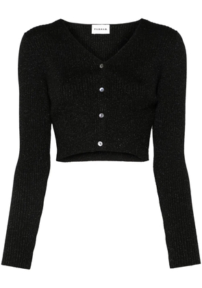 P.A.R.O.S.H. lurex cardigan - Black