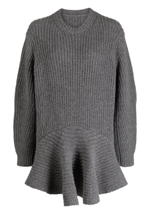 JNBY crew-neck drop-shoulder minidress - Grey