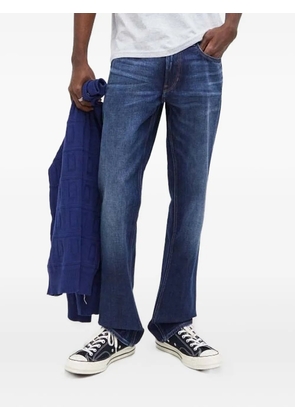 G-Star RAW logo-patch straight-leg jeans - Blue