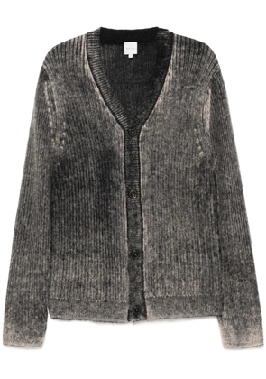 Paul Smith acid-washed printed-effect cardigan - Grey