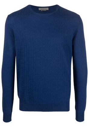 Corneliani long-sleeved cotton sweatshirt - Blue