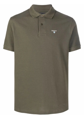Barbour embroidered-logo polo shirt - Green