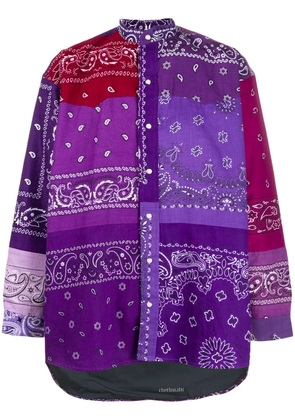 Children Of The Discordance bandana print shirt - Purple