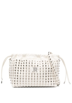 John Richmond studded shoulder bag - White