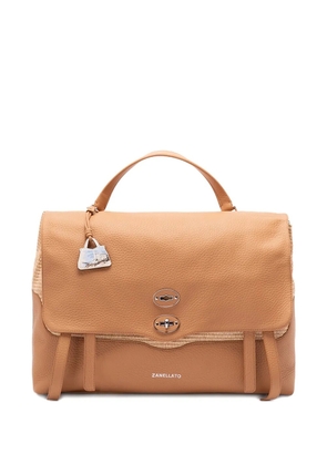 Zanellato Postina Spinnaker textured leather tote bag - Brown