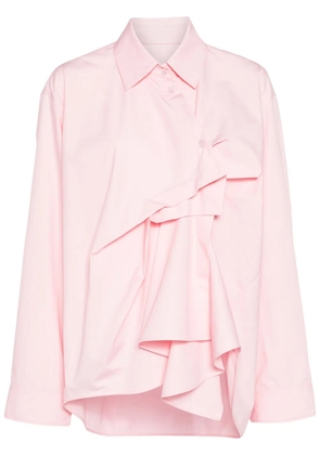 JNBY gathered-detail cotton blouse - Pink