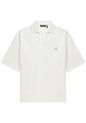 FIVE CM logo-embroidered polo shirt - White
