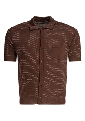 RAKKI polka-dot button shirt - Brown