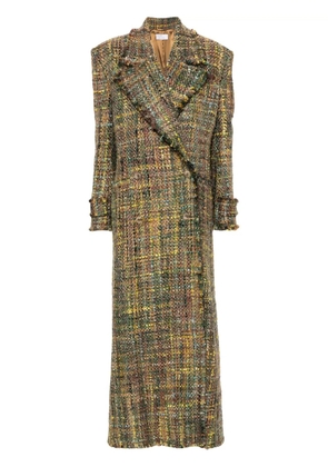 Giuseppe Di Morabito bouclé-effect coat - Green