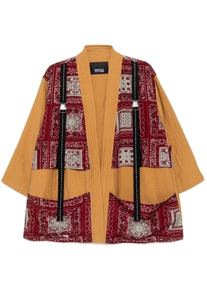 Mostly Heard Rarely Seen Fisherman Kimono jacket - Brown