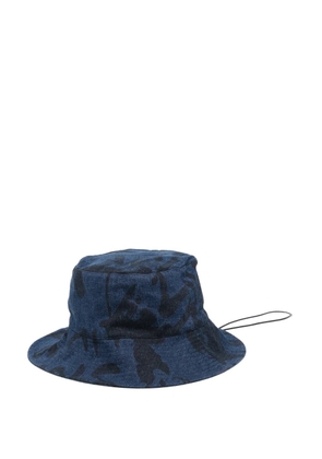 Ports V printed bucket hat - Blue