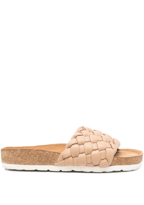 Bugatti woven leather sandals - Brown