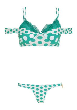 Amir Slama polka-dot bikini - Green