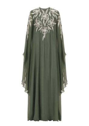 Dina Melwani embellished gown - Green