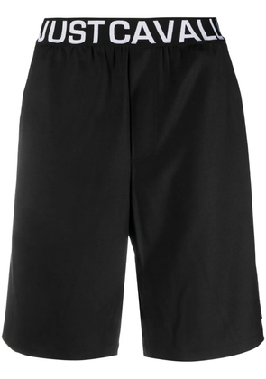 Just Cavalli logo-print shorts - Black