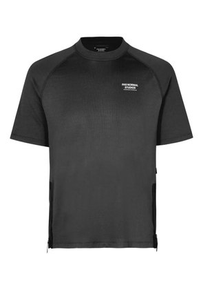 Pas Normal Studios Escapism raglan-sleeve zip-detail t-shirt - Black
