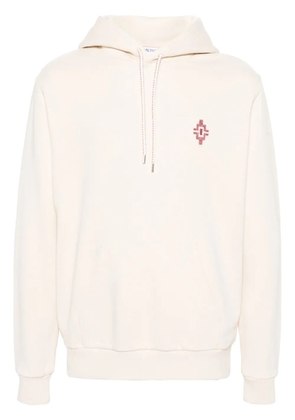 COUNTY OF MILAN Graffiti Cross cotton hoodie - Neutrals