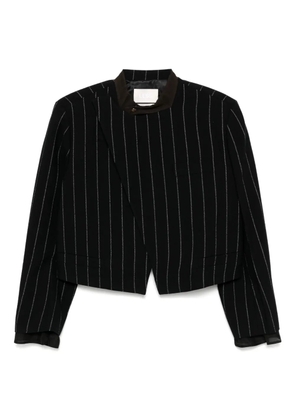 LESS striped cropped jacket - Black