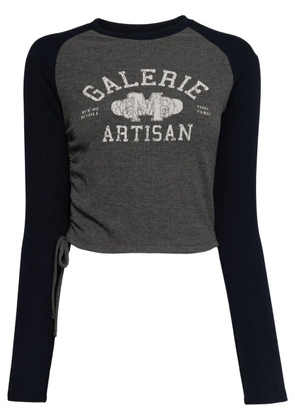 Musium Div. logo long sleeve T-shirt - Blue