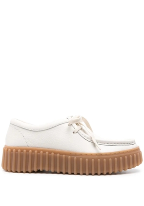 Clarks Torhill Bee leather sneakers - White