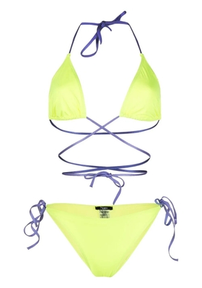 Noire Swimwear Tanning wraparound bikini - Yellow