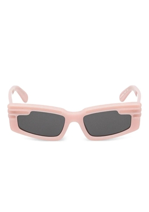Fiorucci Wing three-line geometric sunglasses - Pink