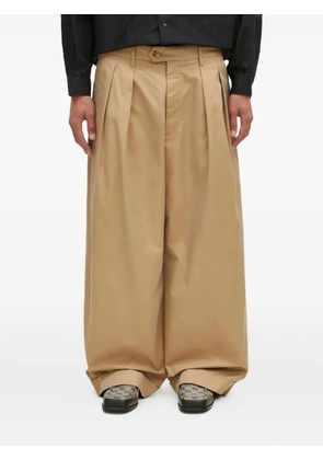 Engineered Garments pleated wide-leg trousers - Brown