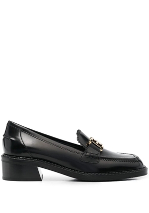 Bally horsebit-plaque loafers - Black