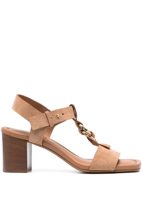 Ulla Johnson 75mm suede sandals - Brown