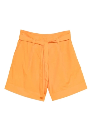 Marc O'Polo belted cotton shorts - Orange