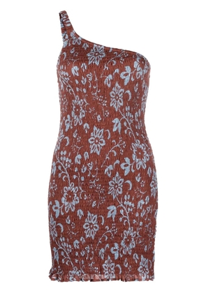 Faithfull the Brand Oceania print minidress - Brown