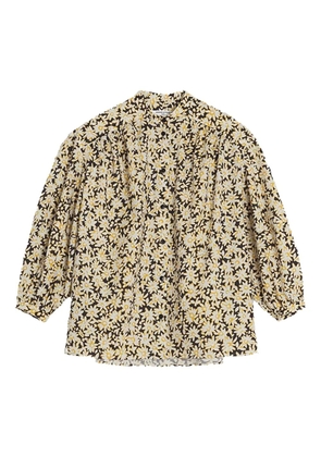 Maison Kitsuné floral-print shirt - Black