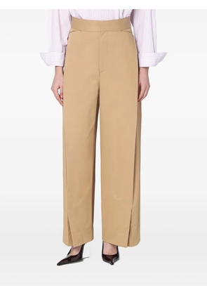 Victoria Beckham layered-effect trousers - Neutrals