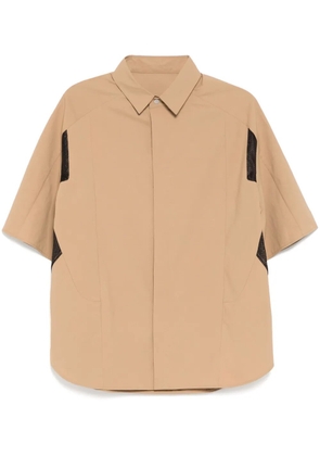 CROQUIS panelled shirt - Brown