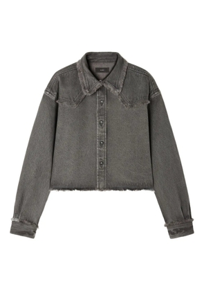 Alanui frayed-hem denim shirt - Grey