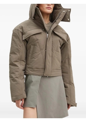 HELIOT EMIL hooded puffer jacket - Green