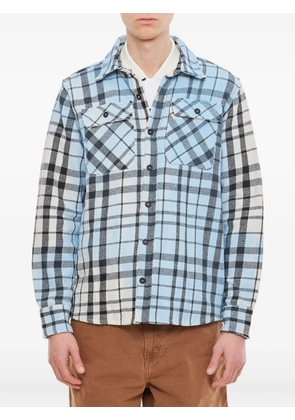 BACKSIDE CLUB checked-pattern shirt - Blue