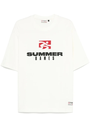 SUMMER GAMES logo-print T-shirt - Neutrals