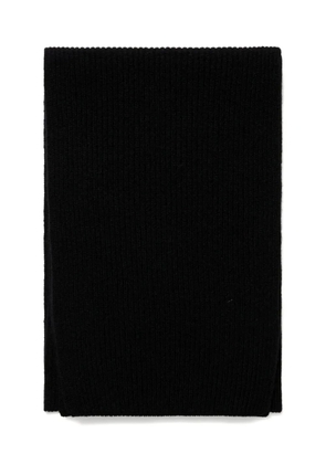 Sunspel ribbed-knit scarf - Black