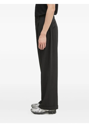 Kenzo pleated cuffed-hem trousers - Black