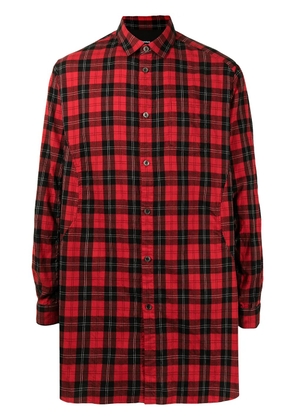 Undercoverism check-print cotton shirt - Red