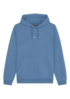 Marc O'Polo logo-embroidered hoodie - Blue