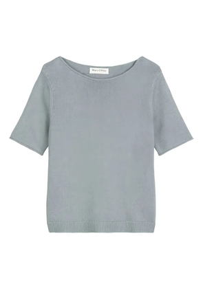 Marc O'Polo short-sleeve knitted top - Blue