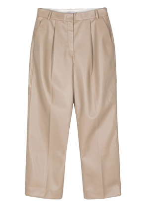 Calvin Klein pleated straight-leg trousers - Neutrals