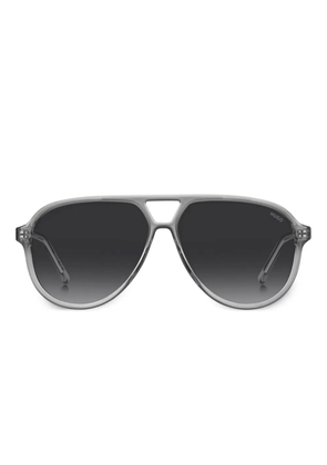 BOSS double-bridge pilot-frame sunglasses - Grey