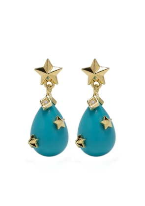 Eshvi tear drop earrings - Blue