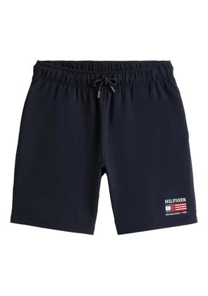 Tommy Hilfiger logo-embroidered drawstring shorts - Blue
