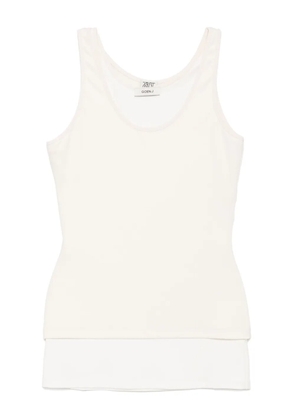 Goen.J dual-layer sleeveless top - Neutrals