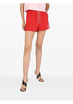 Department 5 drawstring frayed-edge shorts - Red