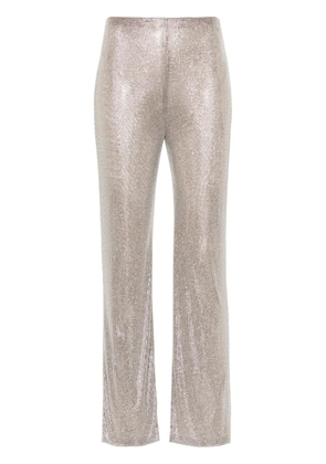 Giuseppe Di Morabito rhinestone-embellished straight trousers - Neutrals